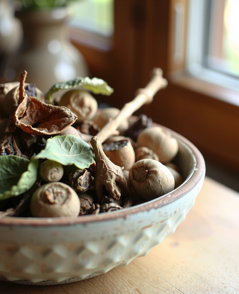 Naturalne surowce w rzemieślniczym naczyniu